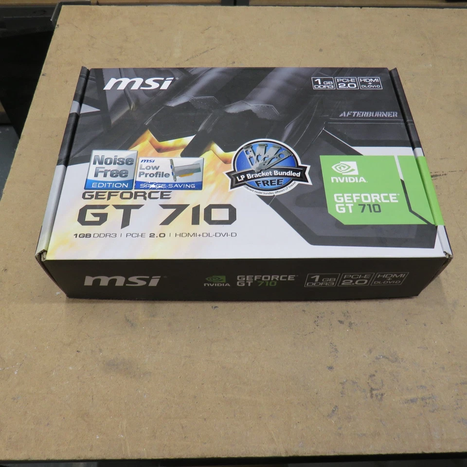 MSI NVIDIA GeForce GT710 1GB Graphics Card Full/Low Profile Bracket VGA HDMI DVI - Image 3 of 4