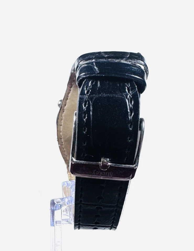 Disney Mickey Mouse Reloj de Cuarzo Reloj Iluminado Esfera Blanca Estuche Plateado Foto 4 de 4