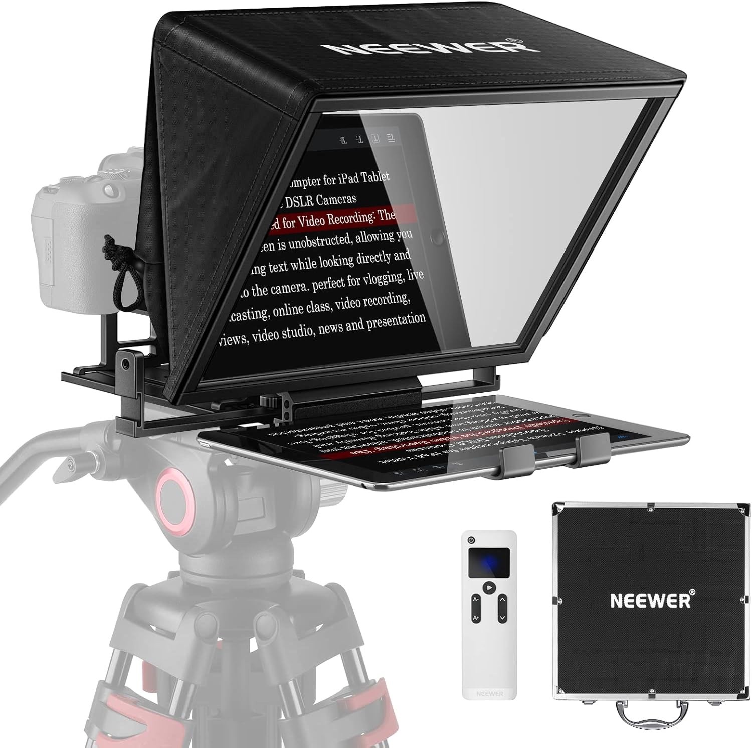 Téléprompteur NEEWER X14 portable pour réussir vos vidéos YouTube sans apprendre vos textes