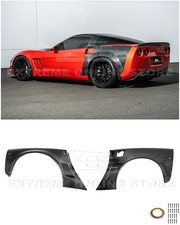 For 05-13 Corvette C6 Zr1 Style Carbon Fiber Rear Side Wide Body Fender Pair For 05-13 Corvette C6 Zr1 Style Carbon Fiber Rear Side Wide Body Fender Pair