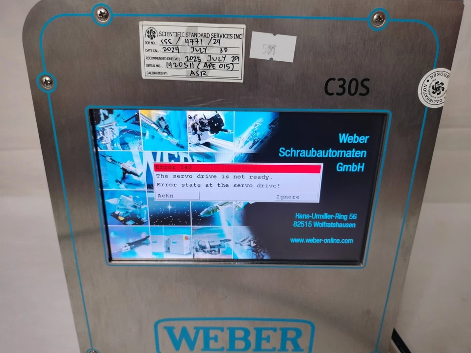 Weber C30S C30S3M-V3-230-ESD-PB 1150927/SN1503017 Controller Made in Germany - Image 2 of 4