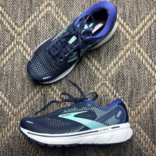 Brooks Ghost 14 Womens 7 Blue Running Shoes Athletic Sneakers Walking