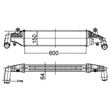 Ladeluftkühler MAHLE CI 504 000S