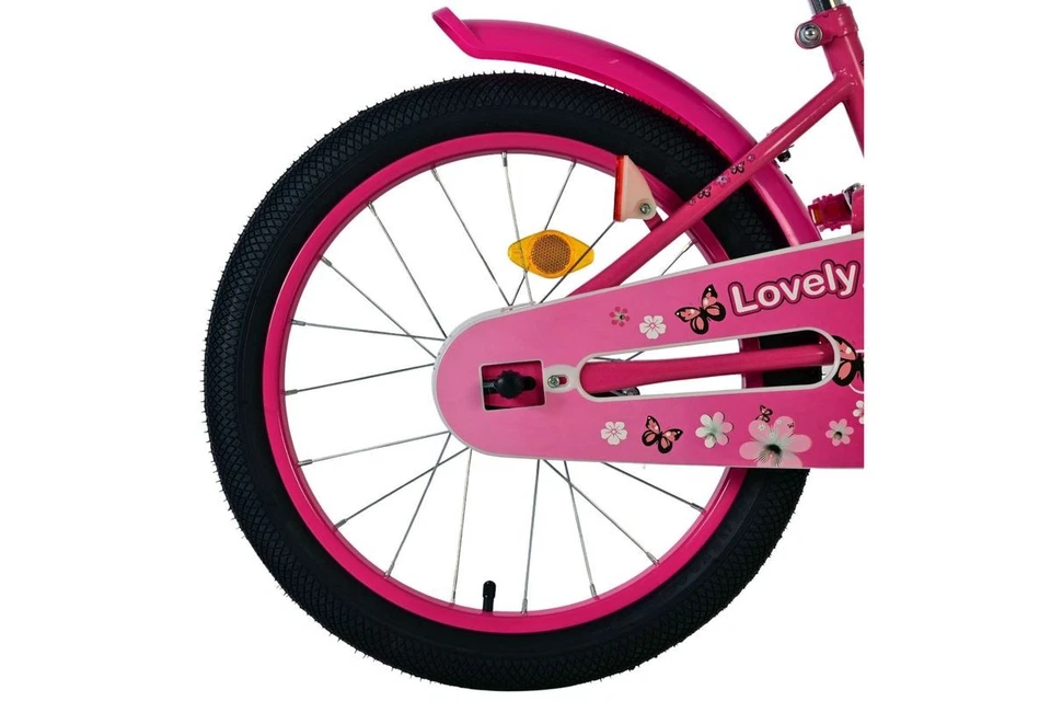 18 Zoll Kinder Mädchen Fahrrad Kinderfahrrad Rad Bike Mädchenrad Rücktritt rosa - Bild 3 von 4