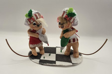 Annalee Frosting Fight Christmas Mice Decor 2011