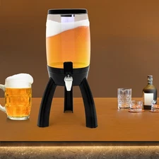 3L Draft Beer Tower Dispenser Cold Drink Beverage Beer Tower Tabletop Home Bar