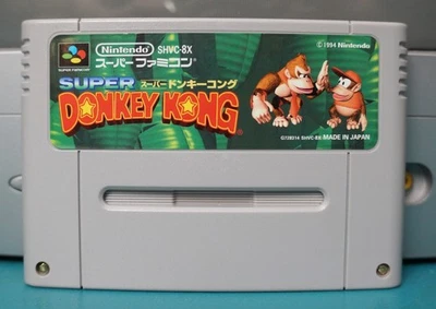 Donkey Kong Country 1 Super Famicom SNES JAP - ✅ 100% Authentique & Fonctionnel - Photo 1/4