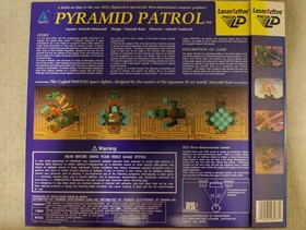 Pyramid Patrol Pioneer LaserActive Mega LD COMPLETE AND MINT w/spine and inserts