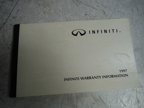 1997 Infiniti QX4 Owner's Manual Operator Guide Handbook w/ Leather Cover OEM - Picture 8 of 11