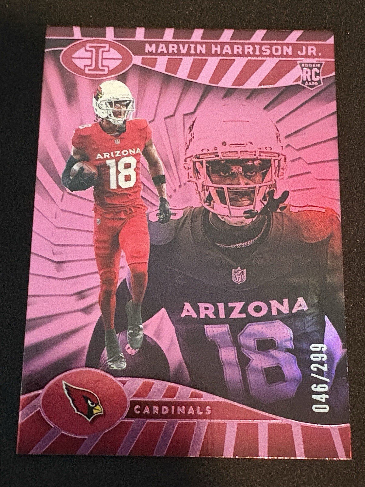 2024 Panini Illusions - Marvin Harrison Jr. #3 Trophy Collection Pink /299 (RC)