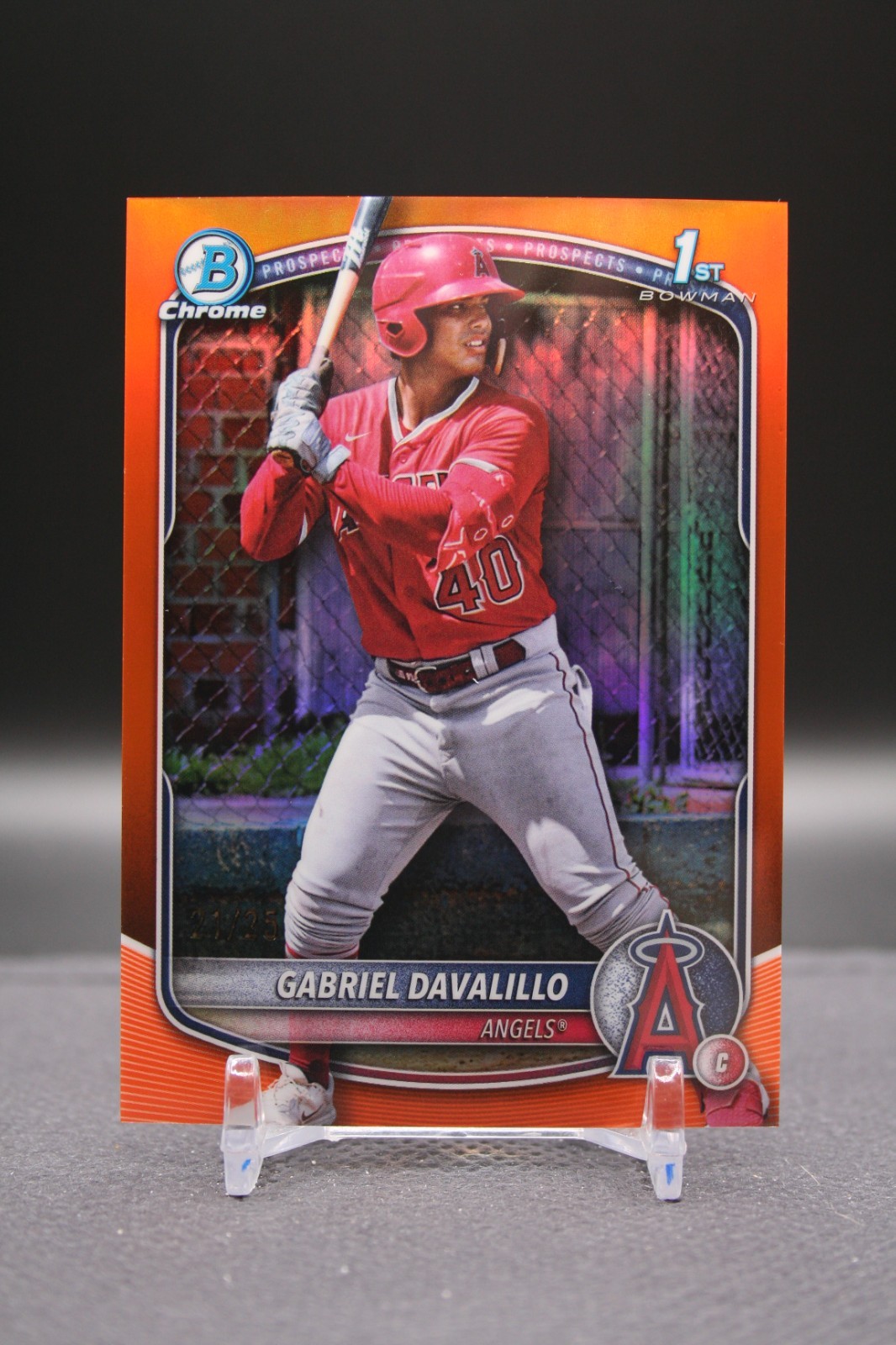 2025 Bowman Chrome | Gabriel Davalillo | 1st Bowman Orange Refractor /25 | LAA