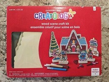 Creatology 3D Christmas Wood Scene Craft Kit House Noel Holiday Kids NEW