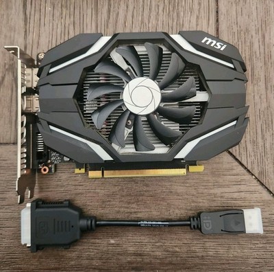 MSI NVIDIA GeForce GTX 1050 Ti Graphics Card, HDMI, DVI, DisplayPort