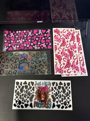 UV DTF 16 oz wraps 6 sheets 