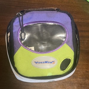Video Now Jr Purple Green Carrying Storage Case Holder