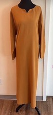 Light Yellow Close Abaya For Women