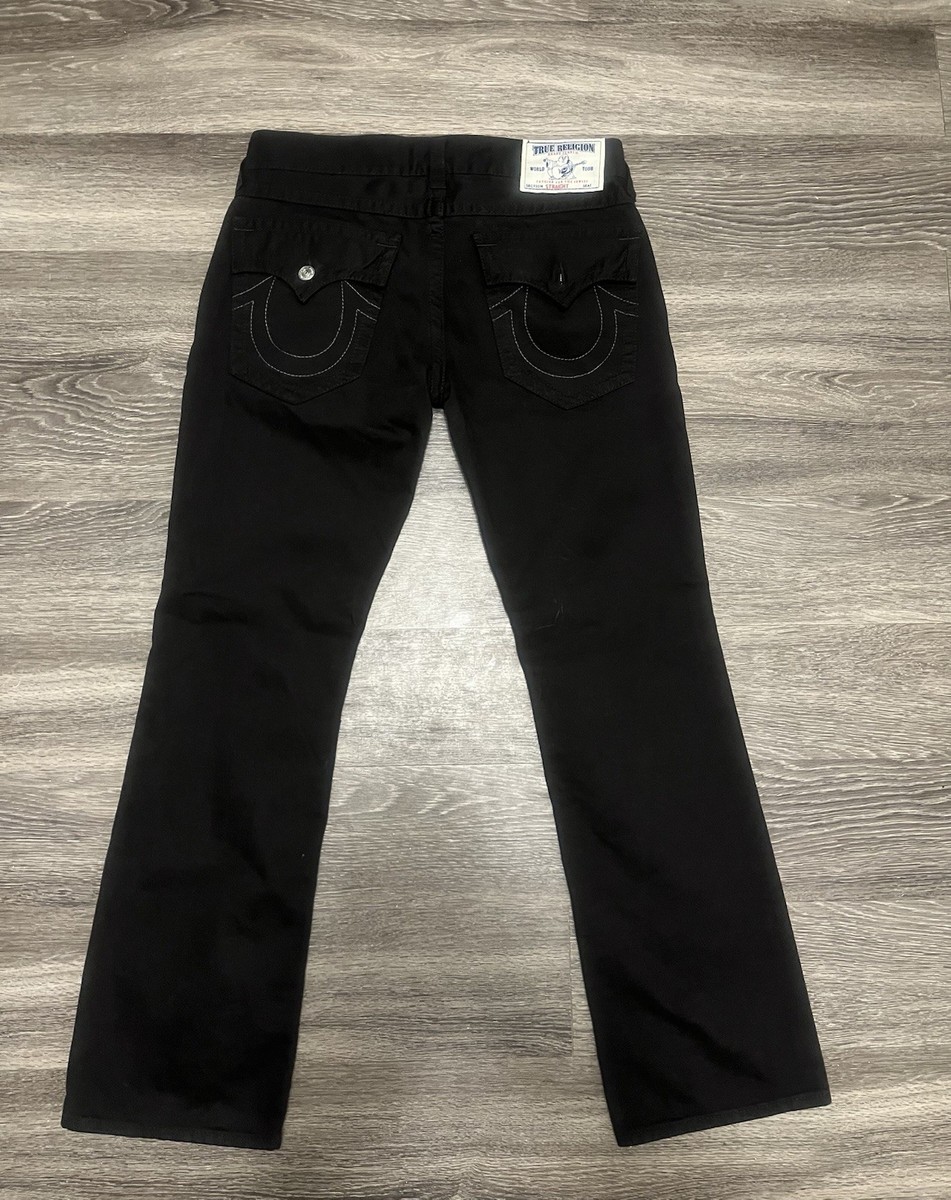 TRUE RELIGION STRAIGHT ブラック　ストレートデニムパンツ Straight Black true religion Jeans | eBay