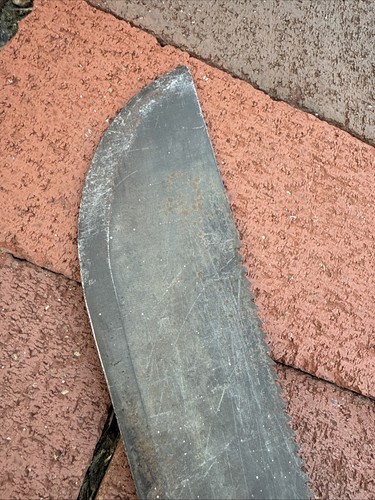U.S. ARMY 1989 STEMACO ONTARIO KNIFE CO SAWBACK MACHETE WITH SHEATH 22.5” - Picture 4 of 8