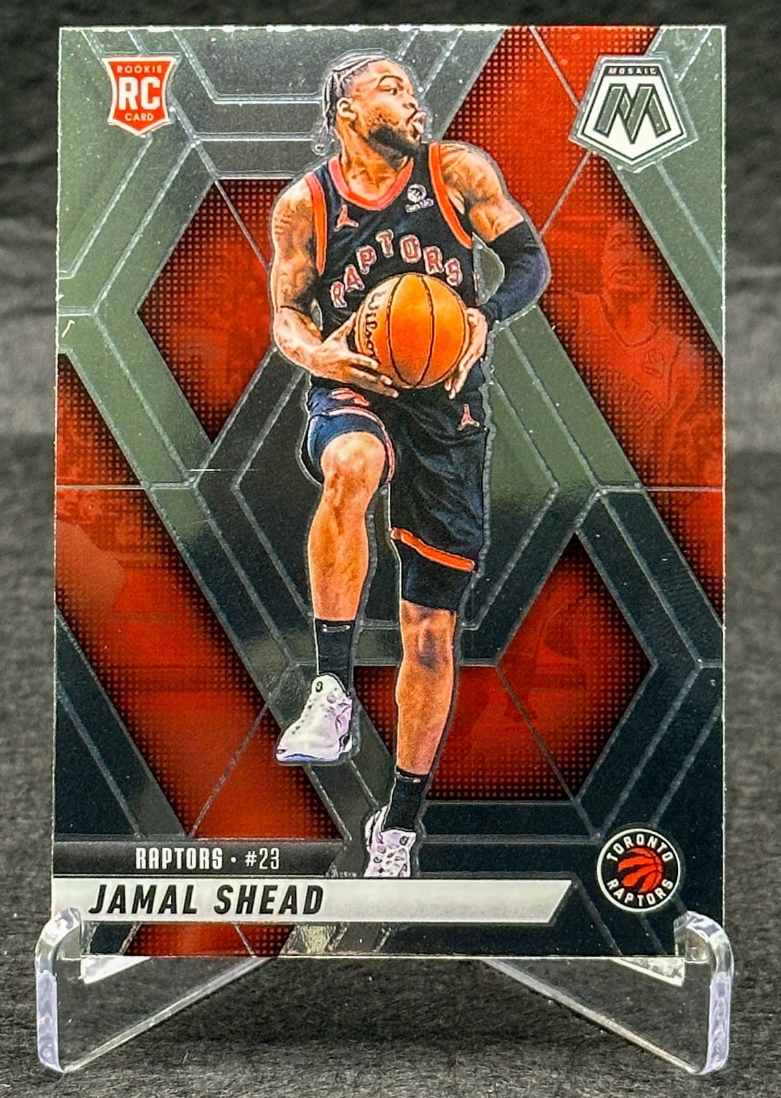 2024-25 Panini Mosaic - Rookies Jamal Shead #201 (RC) Toronto Raptors