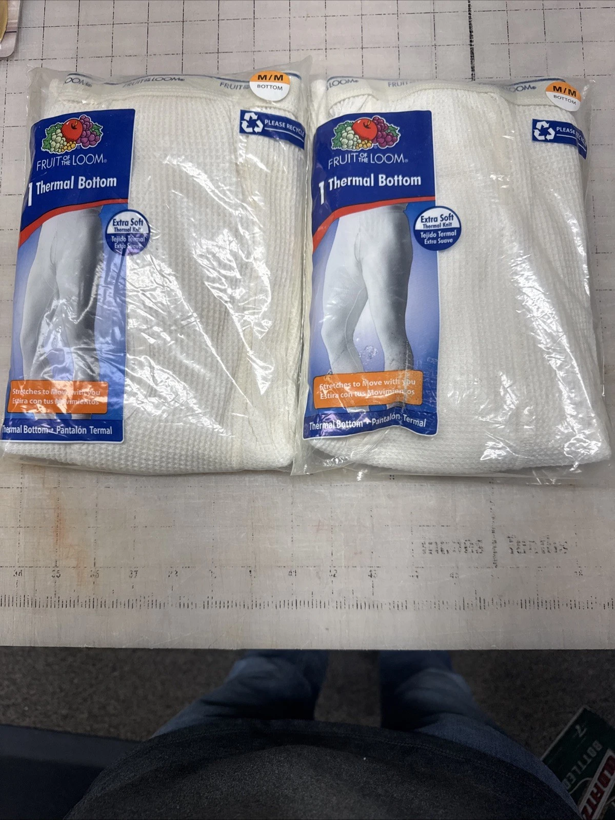 2x Fruit of the Loom Thermal Underwear Bottoms Men’s M Natural Beige Keep warm
Opens in a new window