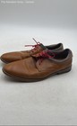 Seven 91 Mens Brown Leather Round Toe Lace Up Oxford Dress Shoes Size 10.5 — photo 2