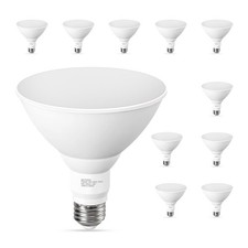LED Flood Light Bulbs 10 Pack PAR38 100W 5000K Waterproof E26 Base GvvooHome