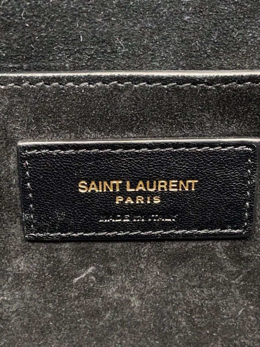 SAINT LAURENT BORSA A TRACOLLA PELLE GRIGIO SOLIDO usata