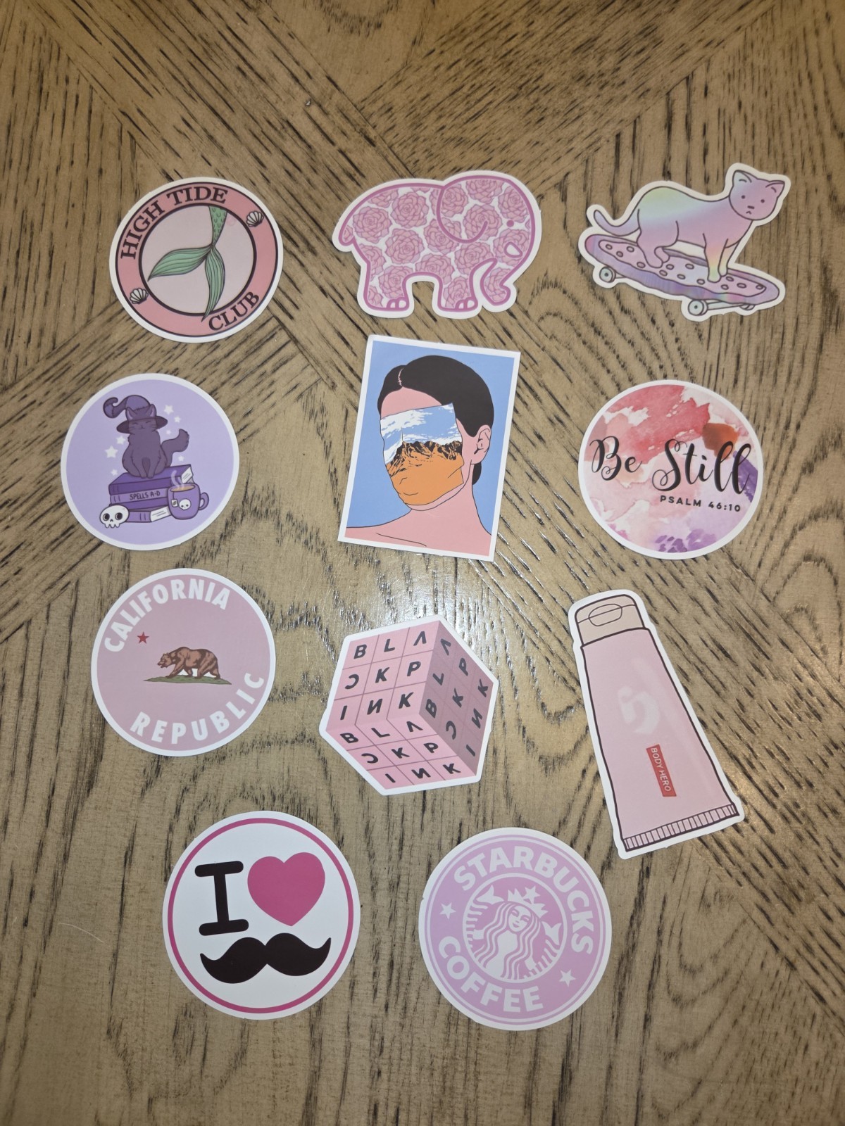 Stickers Girly VSCO Skater Laptop Tumbler Stickers Lot Of 100 New Pink Positive 