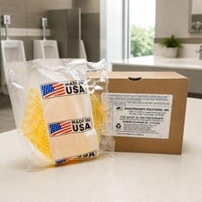 The Wave 3D Urinal Screen Summer Sunshine Peach ( 2-6 packs 12 Total ) USA Made