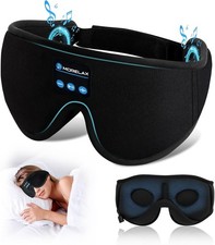 Antifaz para dormir con auriculares Bluetooth, antifaz para dormir 3D inal mbric