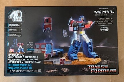 4D Build Transformers Optimus Prime & Truck 3D Model Kit Puzzle Sealed FREE Ship
