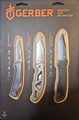 Gerber 3-Piece Folding Knife Set Gerber Gear, Greatest Hits