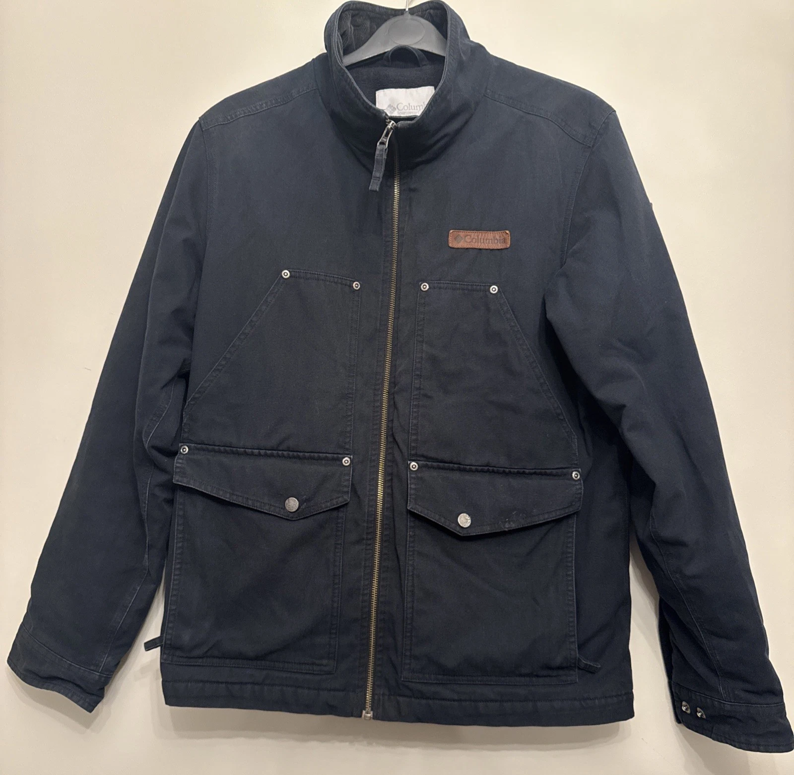 Men’s Columbia Navy Fleece Lined Chore Style Medium Jacket
Opens in a new window or tab