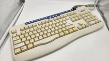 Micro Innovations KB650I Wired Keyboard Membrane Ps/2 Ivory