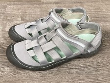 JBU Womens Size 9.5 Sandals Olympia Water Ready Vegan Gray Flats By Jambu Shoes
