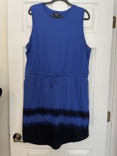 Simply vera wang dress X Large Blue Black Ombre Drawstring Short Sporty ￼XL