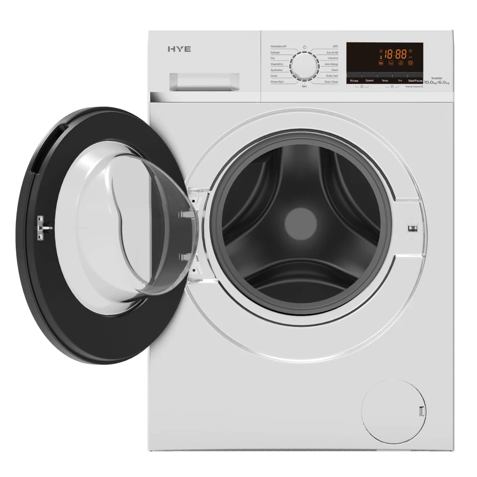 HYE Washer Dryer 10/6kg 1400rpm Freestanding  – White - W0110D06W13 - Image 2 of 4