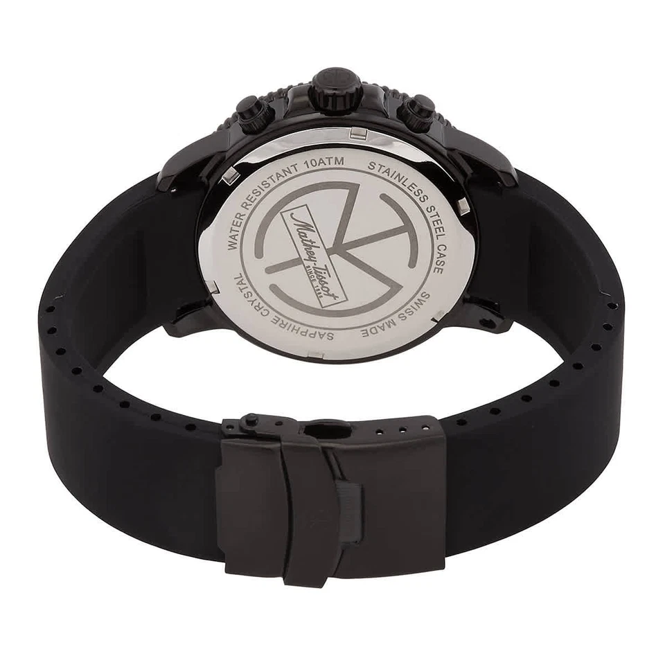 Reloj para hombre Mathey-Tissot Lagoon cronógrafo cuarzo esfera negra H123CHLNN Foto 3 de 3