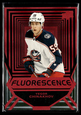 2021-22 Upper Deck Series 2 Fluorescence Red Yegor Chinakhov