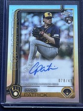 2025 Topps Chrome Update Refractor /499 Chad Patrick Auto AC -CPA Brewers