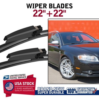 Windshield Wiper Blade Front 22''+22'' Left&Right For Audi A4 S4 A6 Replacement