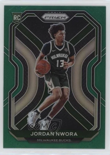 2020 Panini Prizm Basketball Prizms Green Jordan Nwora #273 CSG 8.5