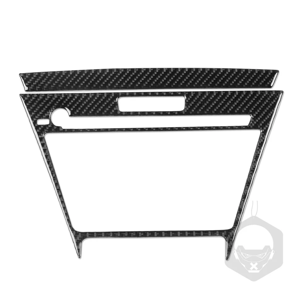 Console de fibra de carbono real interruptor climático CA painel tampa acabamento para Acura MDX 14-20 - Imagem 2 de 4