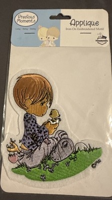 Precious Moments Boy and Hatching Chick Patch