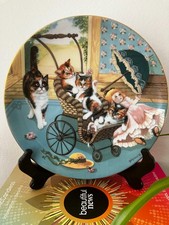 Hamilton Collection 1988 "Country Kitten" series - Cat Plates, Choice of Design