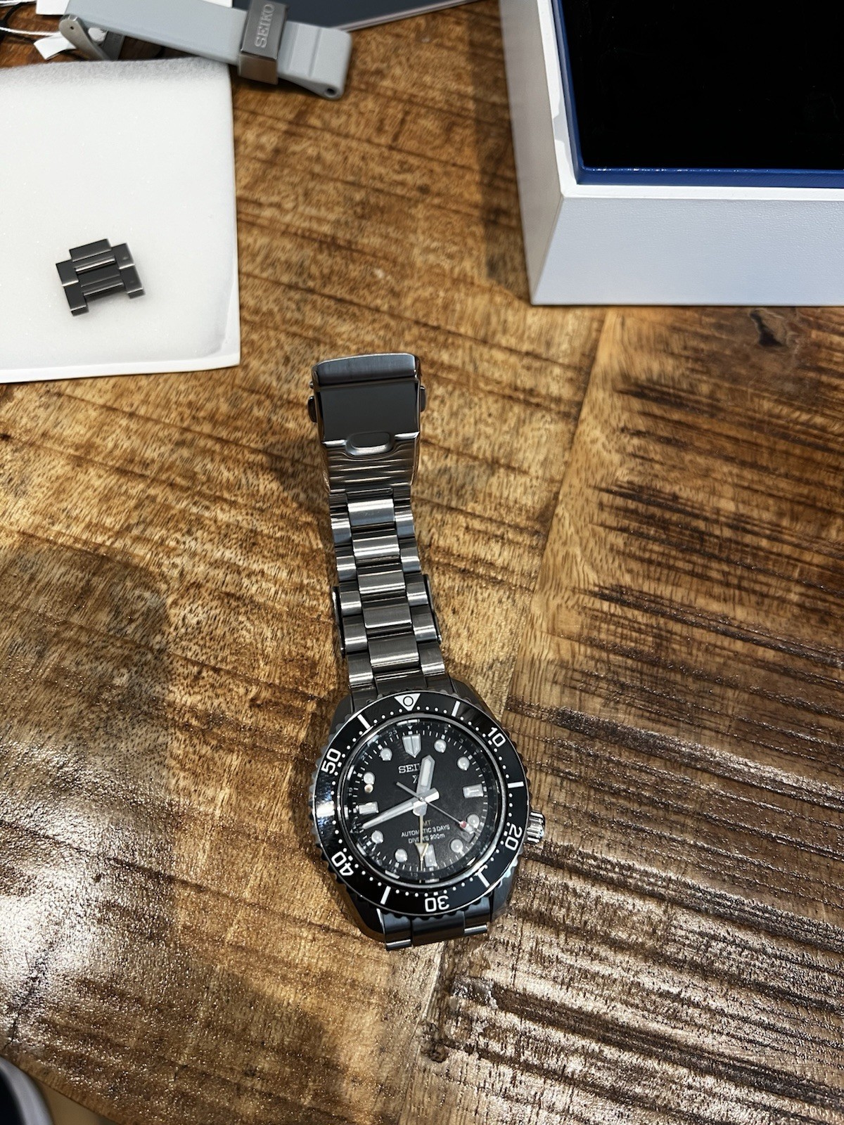 Seiko Prospex 1968 Heritage Diver's GMT 42mm Black Dial Watch SPB383 image 3