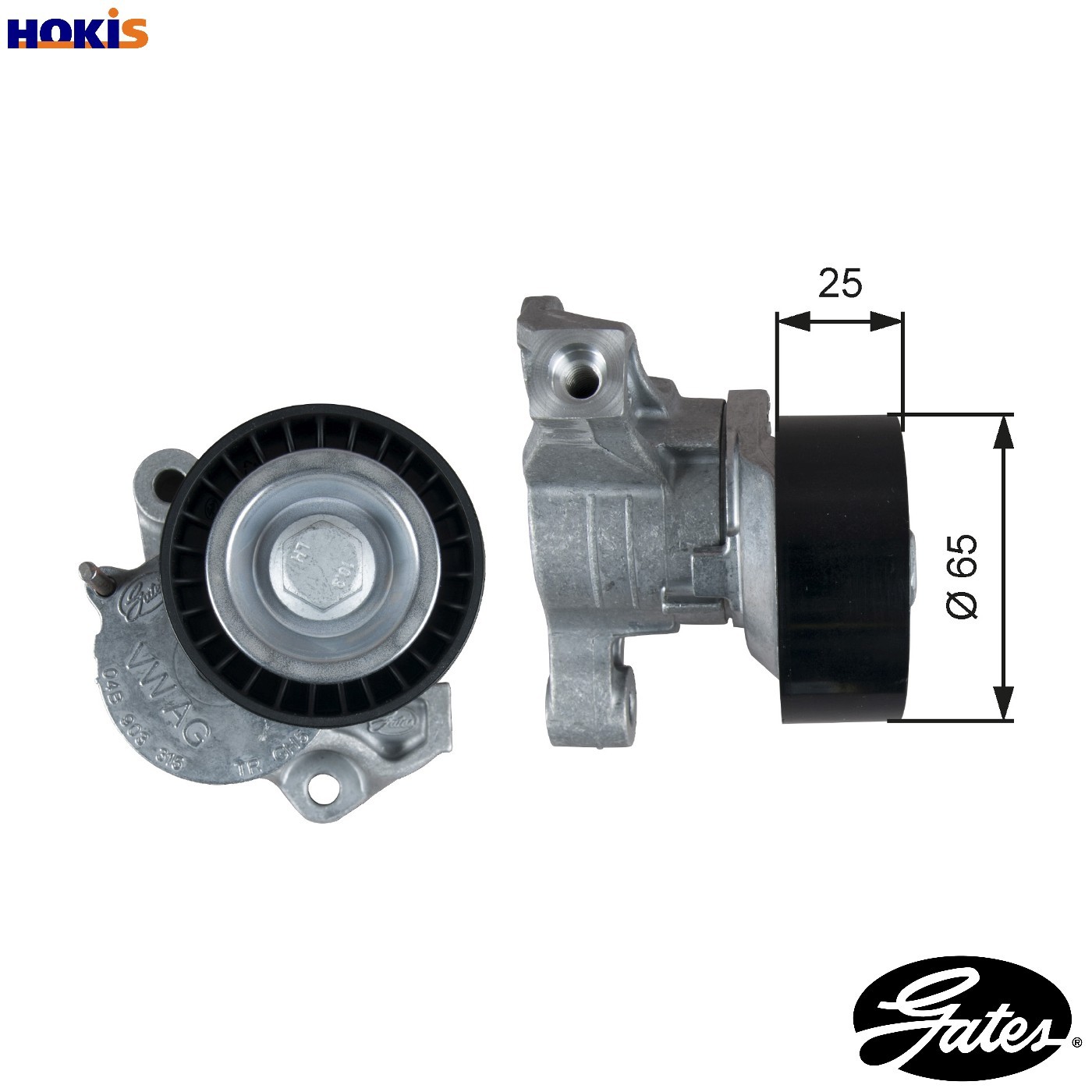 BELT TENSIONER VRIBBED BELT T39357 FOR SKODA VW POLO/CityVan SEAT IBIZA/IV/ST - Image 20