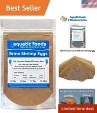 Brine Shrimp Eggs - A Grade with 90 Hatch Rate, 25g Resealable Pouch