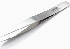 GREEN BELL Slant Tip Tweezers Eyebrow Hair Removal Stainless Steel G-2152