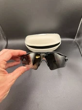 Oakley Radar EV Path Matte Steel Chrome Iridium Polarized Lenses OO9208-10